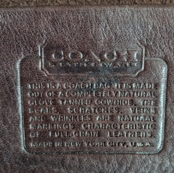 Coach Ruff-Out Suede, Mocha Zip-Top, Early 1970s - Picture 11 of 15